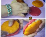 A picture of step 6 of Baked Colourful Gujhiya Tart.