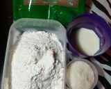 Foto langkah ke 1 dari resep Roti Sobek metode autolisis.