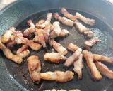 Une image de l'étape 4 de Petits pois carottes aux lardons.