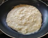 A picture of step 3 of Snowman Apple Pancakes.