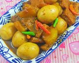 Foto langkah ke 10 dari resep Semur Tempe Kentang Telur.