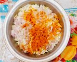 A picture of step 2 of Kerala Style Cabbage Thoran.