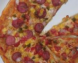 A picture of step 7 of Satisfying and Delicious Pizza without Cheese.