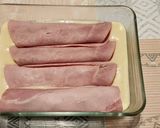 Une image de l'étape 4 de Poireaux au jambon gratinés au cheddar.