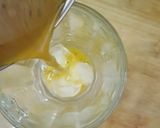 A picture of step 2 of Passion fruit squash.