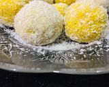 A picture of step 5 of Coconut ladoo.