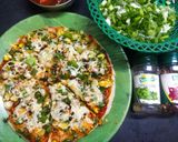 A picture of step 7 of Green onion pizza.