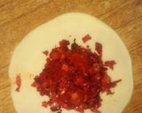 A picture of step 3 of Tandoori veg momos.
