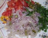 A picture of step 3 of Sauce chana chaat.