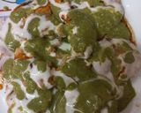 A picture of step 3 of Bhalla papdi chaat.