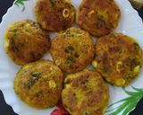 A picture of step 5 of Bitter Gourd Tikki.