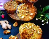 A picture of step 6 of Whole wheat Walnut, Ginger & Jaggery Muffin Eggless.