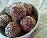 Foto langkah ke 8 dari resep Onde-onde ubi ungu yang lembut.