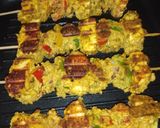 A picture of step 6 of Grilled Paneer Tikka.
