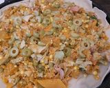 Foto del paso 4 de la receta: Tarta de fideos a la leche con jamón y queso!!😋