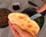 A picture of step 5 of Chicken Gyros in Pita Bread.