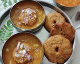 A picture of step 7 of Sambar Vada.