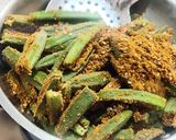 A picture of step 3 of Stuffed Bhindi, Bhindi Masala, Bhindi Fry, Stuffed OKRA.