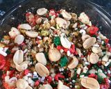 A picture of step 3 of Saint Barbara sweet البرباره.