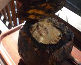 Foto del paso 6 de la receta: Calabaza rellena con camarones, quiguas y queso a las brasas