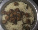 A picture of step 9 of Moti Pulao.