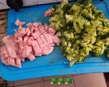 Foto del paso 1 de la receta: Jamón con toque de brócoli 🥦🤭