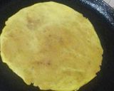 A picture of step 7 of Holige/obattu (festival sweet Karnataka).