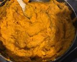 Une image de l'étape 13 de Citrouille joyeuse (purée de courge delica moretti,pommes de terre,lard,emmental,persil).