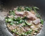 A picture of step 3 of Nagpur style Batata poha with kadhi.