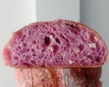 Foto langkah ke 20 dari resep Ubi Ungu Cheddar Sourdough Bread.