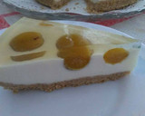 Foto del paso 13 de la receta: Tarta de queso y chocolate blanco con Mirabel en almíbar ⚘🌹