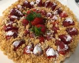 Foto langkah ke 5 dari resep Strawberry Cream Cheese Tart with Almond Crumble.
