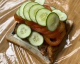 Foto langkah ke 5 dari resep Sarapan Diet : Sandwich Ayam Jamur (424 kkal).