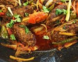 A picture of step 1 of Dum kabab.