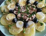 Foto del paso 12 de la receta: Ensalada de patata con salsa de mostaza y queso de cabra