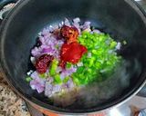 Foto del paso 2 de la receta Lentejas pardinas con arroz y atún rojo en conservas