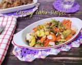Foto langkah ke 5 dari resep Capcay Tahu Simpel.