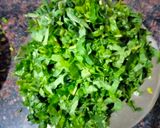 A picture of step 1 of Himachal style Sarson ka saag.
