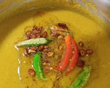 A picture of step 6 of Dhabba Style Moong Masoor Tarka Daal With White Rice 🍚😋.