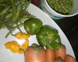 A picture of step 1 of Sweet and sour fried rice.