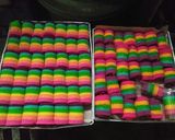 Foto langkah ke 4 dari resep Rainbow mini roll cake.