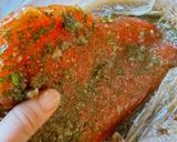 Hình bước làm 1 của món Tartine Bánh Mì Nướng Phô Mai Emmental Phủ Cá Hồi Gravlax