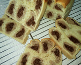 A picture of step 8 of Leopard print bread.