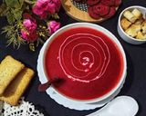 A picture of step 6 of Tomato Carrot & Beetroot Soup.