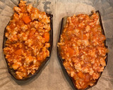 Foto del paso 5 de la receta: Berenjenas rellenas de boloñesa en freidora de aire