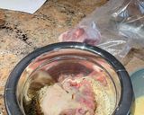 A picture of step 3 of Airfryer fried chicken with the Galanz.