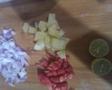A picture of step 2 of Lobia Chaat.