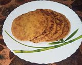 A picture of step 10 of Sarson Ka Saag and Makki di Roti.