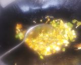 A picture of step 2 of Kalion dongri(save aur hari pyaz li bhujia).