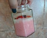 Foto langkah ke 8 dari resep K-Berry Bunhong Myeon Jar (Puding Bihun Strawberry).
